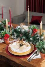 Branch MagicHome Christmas, with butterflies and jute ribbon, gold, 19 cm