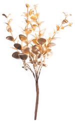 Ág MagicHome Karácsony, eukaliptusz, arany, 15 cm