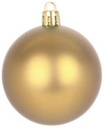 Gömbök MagicHome Karácsony, 20 db, 6 cm, arany, karácsonyfára