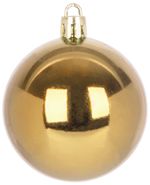 Gömbök MagicHome Karácsony, 20 db, 6 cm, arany, karácsonyfára