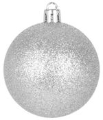 Balls MagicHome Christmas, 20 pcs, 6 cm, silver, for Christmas tree