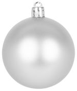 Gömbök MagicHome Karácsony, 20 db, 6 cm, ezüst, karácsonyfára