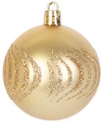 Balls MagicHome Christmas, set, 21 pcs, 6 cm, gold, spike, for Christmas tree