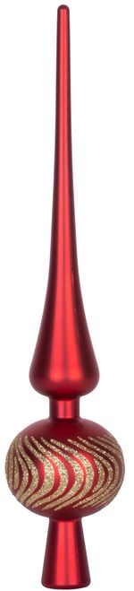 Gömbök MagicHome Karácsony, készlet, 21 db, 6 cm, piros, csúcs, karácsonyfára