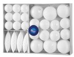 Balls MagicHome Christmas, set, 31 pcs, white, for Christmas tree