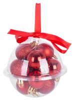 Balls MagicHome Christmas, 12 pcs, 3 cm, red, for Christmas tree