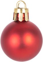 Balls MagicHome Christmas, 12 pcs, 3 cm, red, for Christmas tree