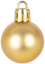 Gömbök MagicHome Karácsony, 12 db, 3 cm, arany, karácsonyfára