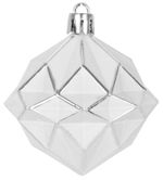 Decoration MagicHome Christmas, 4 pcs, 6 cm, white, for the Christmas tree