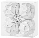 Decoration MagicHome Christmas, 4 pcs, 6 cm, white, for the Christmas tree