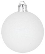 Gömbök MagicHome Karácsony, 31 db, fehér - ezüst, vegyes, karácsonyfára, 6-3 cm
