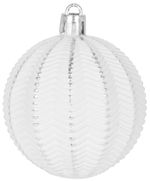 Gömbök MagicHome Karácsony, 31 db, fehér - ezüst, vegyes, karácsonyfára, 6-3 cm