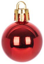 Gule MagicHome Vianoce, 24 ks, sada, červené, na vianočný stromček, 3 cm