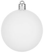 Balls MagicHome Christmas, 10 pcs, white, for Christmas tree, 6 cm