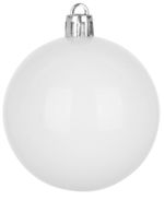 Balls MagicHome Christmas, 10 pcs, white, for Christmas tree, 6 cm