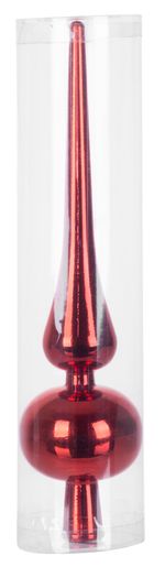 MagicHome karácsonyi dísz, 1 db, 25 cm, csúcs, piros, karácsonyfára