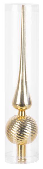 Decoration MagicHome Christmas, 1 pc, 28 cm, tree topper, gold, for Christmas tree