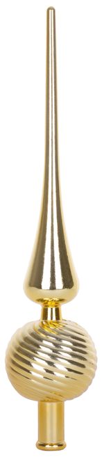 Decoration MagicHome Christmas, 1 pc, 28 cm, tree topper, gold, for Christmas tree
