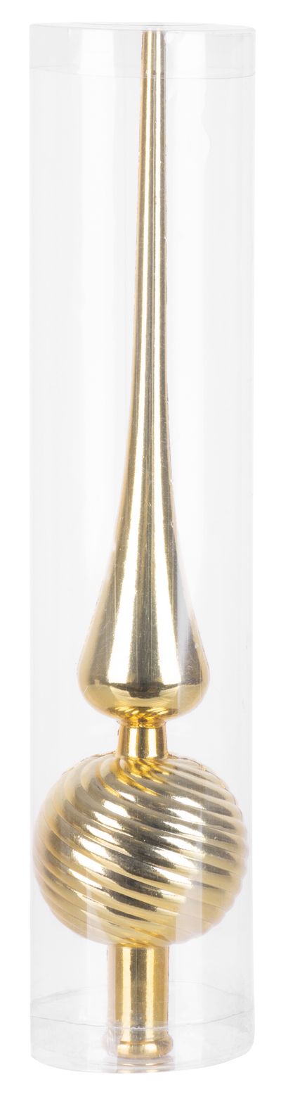 MagicHome karácsonyi dísz, 1 db, 28 cm, csúcs, arany, karácsonyfára