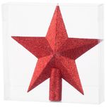 Decoration MagicHome Christmas, 1 pc, 20 cm, star, red, for Christmas tree