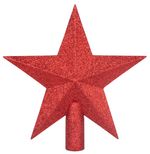 Decoration MagicHome Christmas, 1 pc, 20 cm, star, red, for Christmas tree