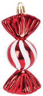 Decoration MagicHome Christmas, set, 4 pcs, 11.5 cm, candies, red, for Christmas tree