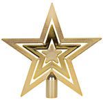 Decoration MagicHome Christmas, 1 pc, 20 cm, star, gold, for Christmas tree