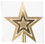 Decoration MagicHome Christmas, 1 pc, 20 cm, star, gold, for Christmas tree