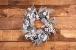 Christmas Wreath MagicHome, with frosted twigs, 60x60x14 cm