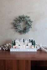 Veniec MagicHome Vianoce, imelo, 30x30x08 cm