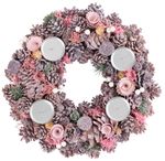 Garland MagicHome Christmas, pink, 38 cm