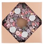 Garland MagicHome Christmas, pink, 38 cm