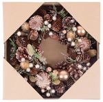 Garland MagicHome Christmas, copper, with globes 30 cm