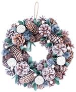 Garland MagicHome Christmas, snow-covered, pine cones,  30 cm