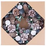 Garland MagicHome Christmas, snow-covered, pine cones,  30 cm