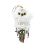 Sova MagicHome Vianoce, biela, 18x8x6 cm