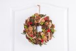 Garland MagicHome Christmas, with pine cones, 30x08 cm