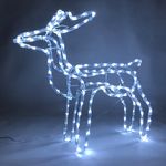 Decoration MagicHome Christmas, Reindeer, 144x LED cool white, 230V, outdoor, 59x27.50x64 cm