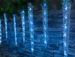 Icicle string lights MagicHome, 65x ice blue LED, 8 functions, 230 V, 50 Hz, IP44, outdoor, lighting