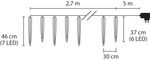 Icicle string lights MagicHome, 65x ice blue LED, 8 functions, 230 V, 50 Hz, IP44, outdoor, lighting