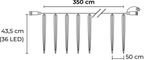 Icicle string lights MagicHome, 288x cool white LED, 8 icicles, waterfall effect, 230 V, 50 Hz, IP44