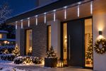 string lights MagicHome Christmas Icicle, 288x cool white LED, 8 icicles, waterfall effect, 230 V, 5
