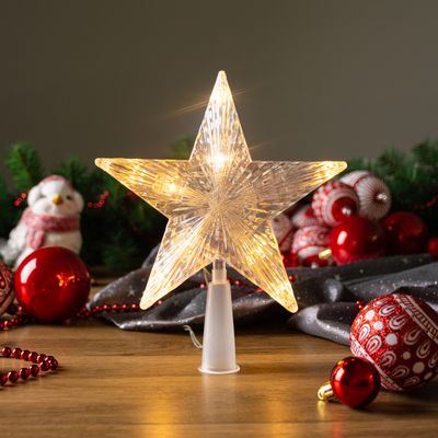 Star MagicHome Christmas, 10 LED, gold, 2xAA