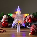 Csillag MagicHome Vianoce, 10 LED, színes, 2xAA