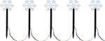 Christmas Light MagicHome Christmas Frozen SnowFlake, 5 LED cold white, 3xAA, IP44, exterior, L-1,40
