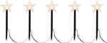 String lights MagicHome 5 Star, LED, warm white, steady light, timer, stars, 3xAA, IP44, outdoor, li