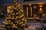 Füzér MagicHome Karácsony Cherry Balls, 100x meleg fehér LED, IP44, 8 funkció, világítás, Hosszúság: