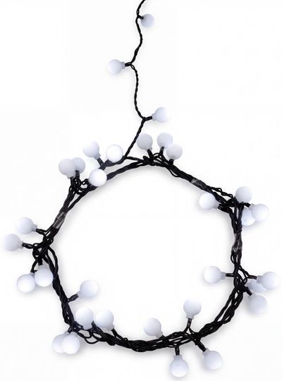 Füzér MagicHome Karácsony Cherry Balls, 100x hideg fehér LED, IP44, 8 funkció, világítás, Hosszúság: