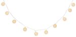 Füzér MagicHome Cotton Balls White, 10x meleg fehér LED, PE/pamut, 2xAA, folyamatos világítás, világ