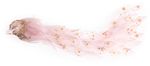 Decoration MagicHome Christmas, Peacock, pink, feathered, 50x20x23 cm